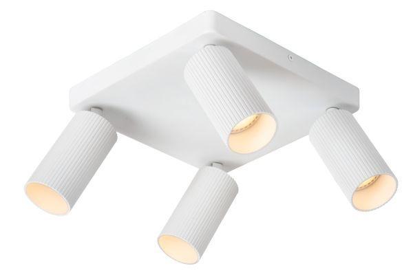 Lucide CLUBS - Plafondspot - 4xGU10 - Wit -, Huis en Inrichting, Lampen | Spots, Nieuw, Verzenden