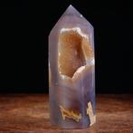 Speciaal Agata Geode Prachtige Agaat Obelisk - Glanzende, Verzamelen, Mineralen en Fossielen