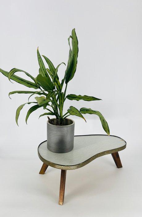 Bijzettafel - Gegoten messing, Hout, Antiek en Kunst, Kunst | Designobjecten
