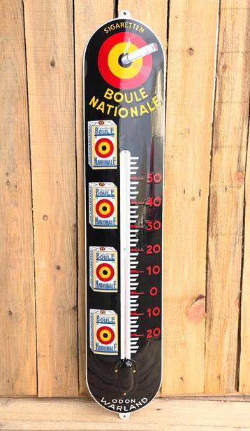 Emaille thermometer Boule Nationale groot beschikbaar voor biedingen