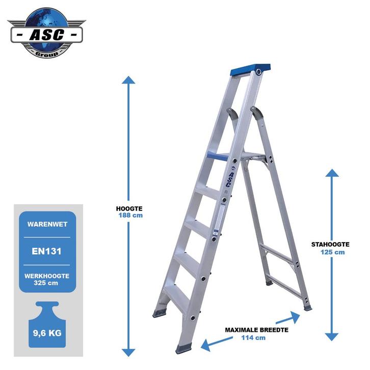 ASC Bordestrap, Doe-het-zelf en Bouw, Ladders en Trappen, Trap, Nieuw, Verzenden