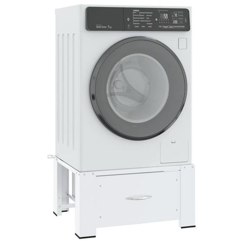 vidaXL Wasmachineverhoger met lade wit, Elektronische apparatuur, Wasmachines, Nieuw, Verzenden