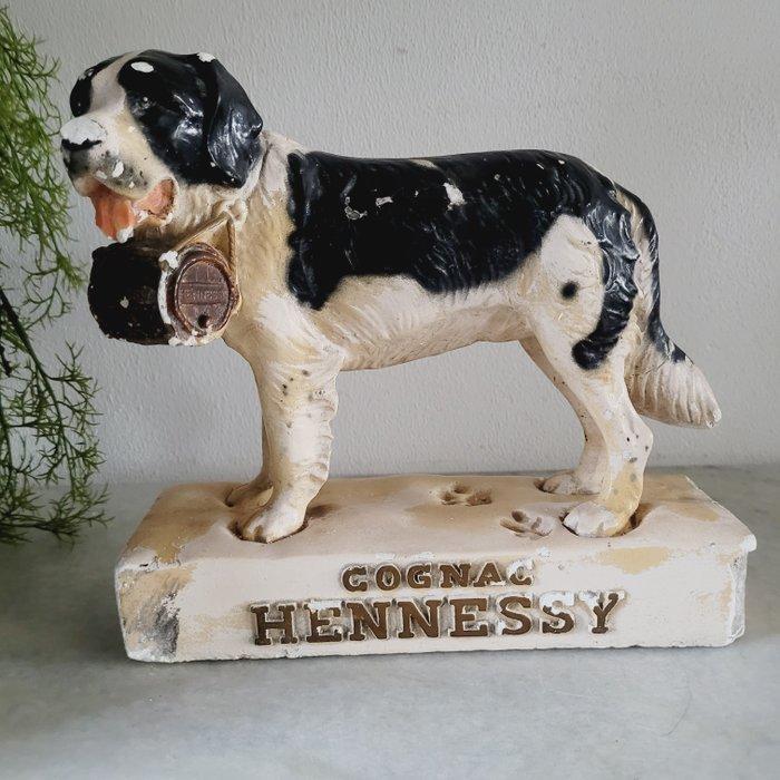 Zeldzame & Groot Beeld Cognac Hennessy St. Bernard Hond,, Antiek en Kunst, Antiek | Wandborden en Tegels
