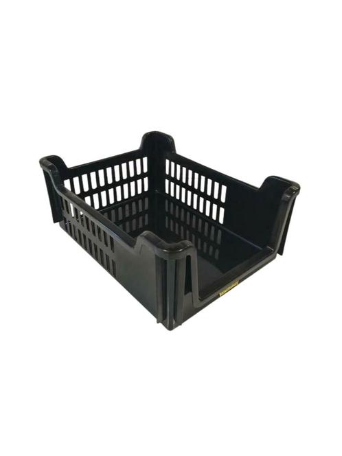 Magazijnbak 400x300x160mm met grijpopening stapelbaar, Zakelijke goederen, Kantoor en Winkelinrichting | Magazijn, Stelling en Opslag