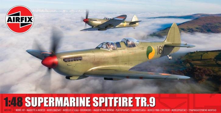 Airfix A05143 Supermarine Spitfire Tr.9 Schaal 1:48, Hobby en Vrije tijd, Modelbouw | Vliegtuigen en Helikopters, Nieuw, Overige merken