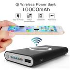 Draadloze Qi Powerbank Oplader 10.000mAh Noodaccu Batterij, Verzenden, Nieuw, Stuff Certified®