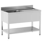 Spoeltafel | STANDARD LINE EVO | RVS | 1 Spoelbak (Links) +, Zakelijke goederen, Horeca | Keukenapparatuur, Verzenden, Nieuw in verpakking