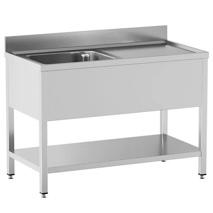 Spoeltafel | STANDARD LINE EVO | RVS | 1 Spoelbak (Links) +, Zakelijke goederen, Horeca | Keukenapparatuur, Nieuw in verpakking