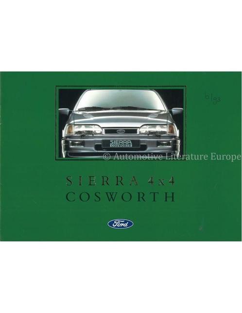 1991 FORD SIERRA COSWORTH 4X4 BROCHURE NEDERLANDS, Boeken, Auto's | Folders en Tijdschriften