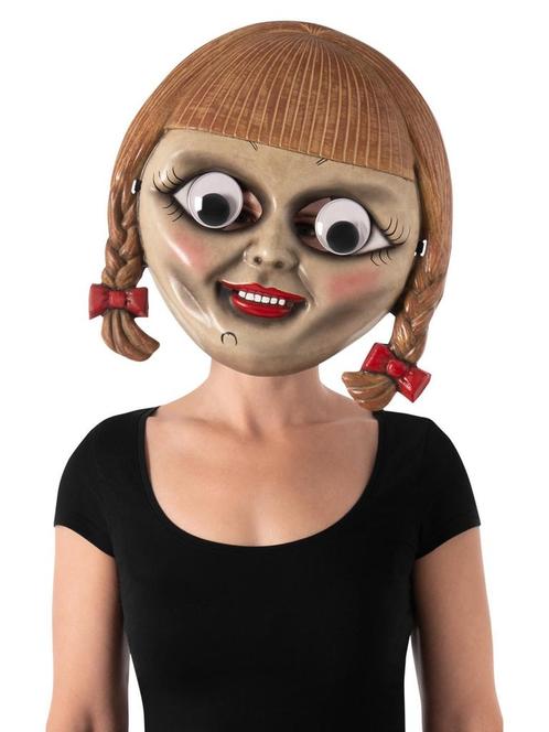 Halloween Masker Annabelle, Hobby en Vrije tijd, Feestartikelen, Nieuw, Verzenden
