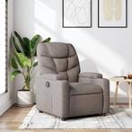 vidaXL Fauteuil inclinable Taupe Tissu, Maison & Meubles, Verzenden, Neuf