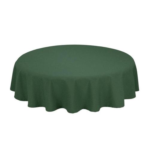 Tafelkleed Rond Forest Green Groen 275cm Ø - Treb SP, Huis en Inrichting, Keuken | Textiel, Tafelkleed of Tafelzeil, Overige kleuren