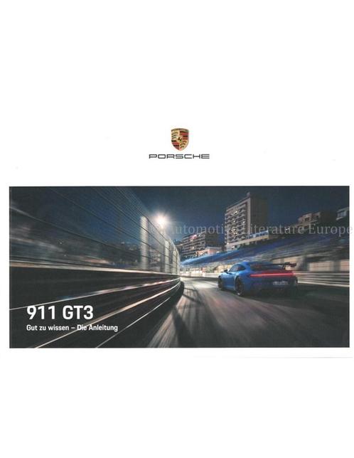 2021 PORSCHE 911 GT3 INSTRUCTIEBOEKJE DUITS, Auto diversen, Handleidingen en Instructieboekjes, Ophalen of Verzenden