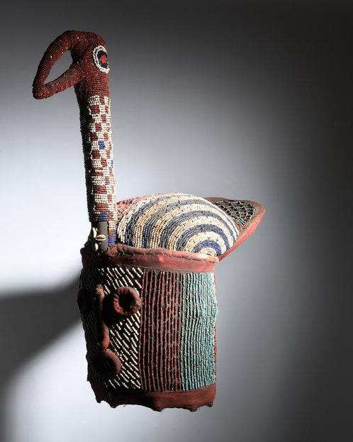 Bamileke Hoed - Bamileke - Kameroen, Antiquités & Art, Art | Art non-occidental