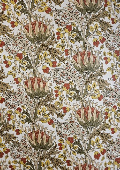 William Morris stof Artichoke - 300x280cm - Realistisch, Antiquités & Art, Tapis & Textile