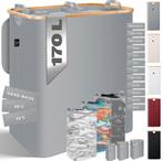 Wasmand 3 vakken - Met deksel - 170 Liter - Grijs - KESSER®, Verzenden, Nieuw