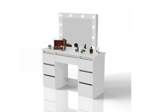 Veiling - Kaptafel / Schminktafel Talea - Incl. Spiegel en L, Huis en Inrichting, Tafels | Kaptafels, Nieuw