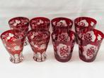Boheems Kristal - Egermann - Drinkglas (8) - Kristal -, Antiek en Kunst
