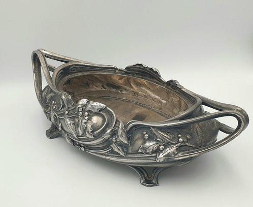 Victor Saglier - Jardinière - Verzilverd - Nieuwe Kunst, Antiek en Kunst, Kunst | Designobjecten