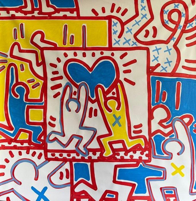 Freda People - Super Rare Haring XL, Antiek en Kunst, Kunst | Schilderijen | Modern