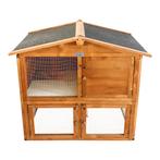 Lendo Online Konijnenhok 94x46x96 cm Honingbruin Hout, Dieren en Toebehoren, Verzenden, Nieuw