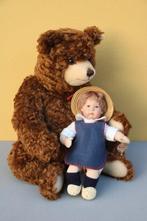 Steiff/Käthe Kruse: Fritzl & Hein, pop en beer - Teddybeer -, Antiek en Kunst