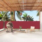 vidaXL Windscherm uittrekbaar 140x1000 cm rood, Tuin en Terras, Verzenden, Nieuw