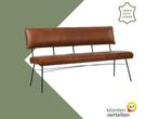 Leren eetkamerbank Solid - Granada Savannah (cognac) -, Ophalen of Verzenden