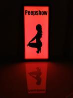 Reclamebord - Peepshow bij rood licht in Amsterdam - Staal,