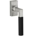 Draaikiepgarnituur Bauhaus ebben mat nikkel ongelakt, Klink of Kruk