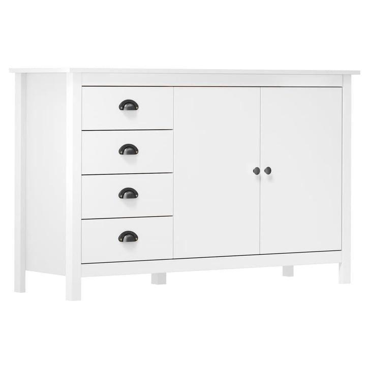 Grenenhout Dressoir Wit 130cm | Retour Deal - NU!, Huis en Inrichting, Kasten | Dressoirs, Nieuw, Verzenden