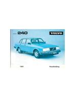 1981 VOLVO 240 INSTRUCTIEBOEKJE NEDERLANDS, Ophalen of Verzenden