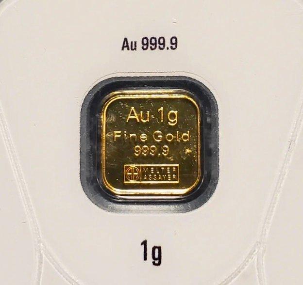 1 gram - Goud .999 - Argor-Heraeus, Switzerland - Verzegeld, Postzegels en Munten, Edelmetalen en Baren