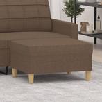vidaXL Voetenbank 70x55x41 cm stof bruin, Verzenden, Nieuw