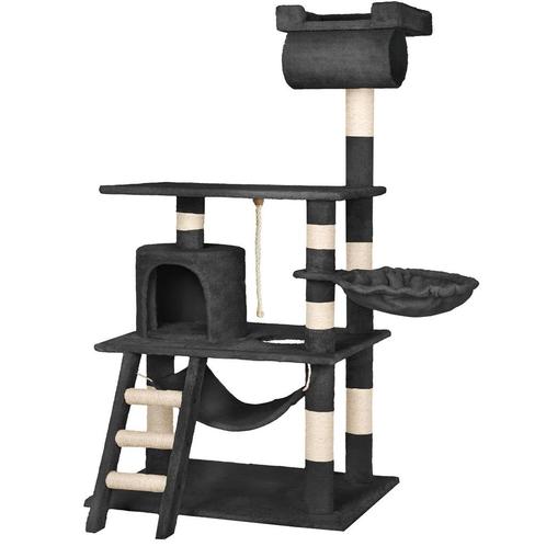tectake Krabpaal Stokeley 141cm - zwart, Dieren en Toebehoren, Katten-accessoires, Verzenden