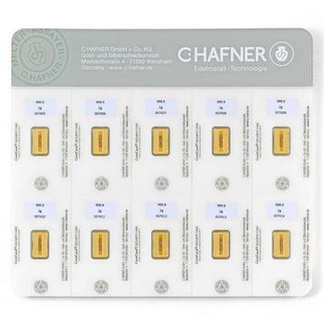 20 grammes - Or - 10 x 2g 9999 Gold Bar Hafner Smart Pack beschikbaar voor biedingen