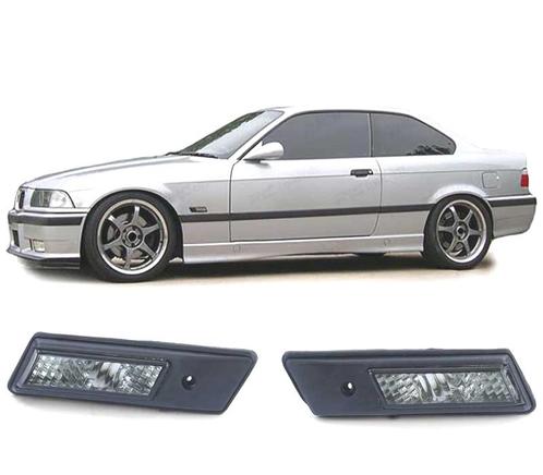 CLIGNOTANTS LATÉRAUX BMW E36 90-96 VERRE CLAIR NOIR, Auto-onderdelen, Verlichting, Verzenden