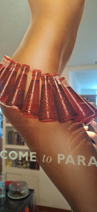 Campari - Campari Soda - Spiegel - Glas - Spiegel rokje, Antiquités & Art, Antiquités | Assiettes décoratives & Carrelages