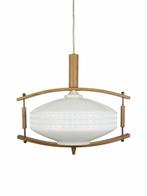 Lamp - Glas, Hout - Mid century design lamp