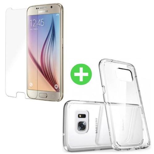 Samsung Galaxy S6 Transparant TPU Hoesje + Screen Protector, Telecommunicatie, Mobiele telefoons | Hoesjes en Screenprotectors | Overige merken
