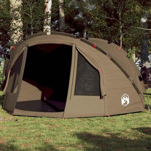 vidaXL Vistent 4-persoons waterdicht olijfgroen, Caravans en Kamperen, Tenten, Nieuw, Verzenden