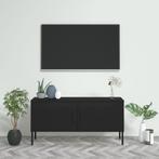 vidaXL Tv-meubel 105x35x50 cm staal zwart, Huis en Inrichting, Kasten |Televisiemeubels, Verzenden, Nieuw