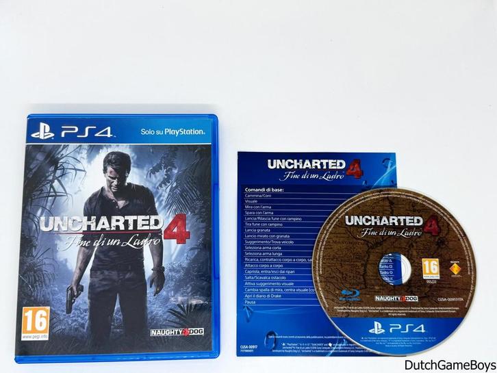Playstation 4 / PS4 - Uncharted 4 - Fine Di Un Ladro, Consoles de jeu & Jeux vidéo, Jeux | Sony PlayStation 4, Envoi
