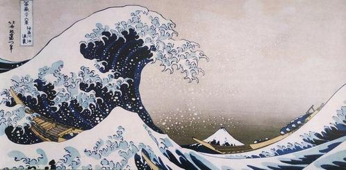 Katsushika Hokusai (after) - The Big Wave of Kanagawa,, Antiek en Kunst, Kunst | Tekeningen en Fotografie