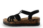 Rieker Sandalen in maat 41 Zwart | 5% extra korting, Verzenden, Zwart, Sandalen of Muiltjes, Zo goed als nieuw