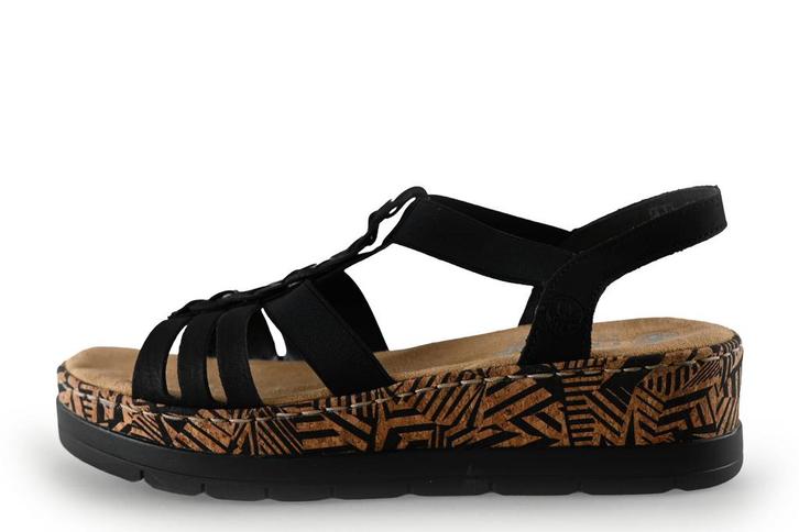 Rieker Sandalen in maat 41 Zwart | 5% extra korting, Kleding | Dames, Schoenen, Zwart, Zo goed als nieuw, Sandalen of Muiltjes