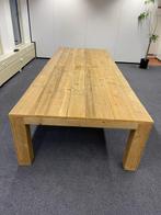 Tweedehands complete tuinset van steigerhout, tafel met, Gebruikt, Hout