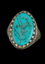 Islamitische Ottomaanse/Bedoeïnenstijl zilveren metaal Ring, Antiek en Kunst