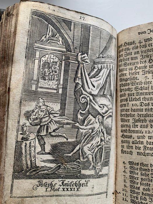 Religion Kirche Hübner Biblische Historien 104 Kupferstiche, Antiquités & Art, Antiquités | Livres & Manuscrits