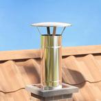vidaXL Rain Cover Schoorsteen Zilver 35 x 35 x 20 cm, Huis en Inrichting, Kachels, Verzenden, Nieuw